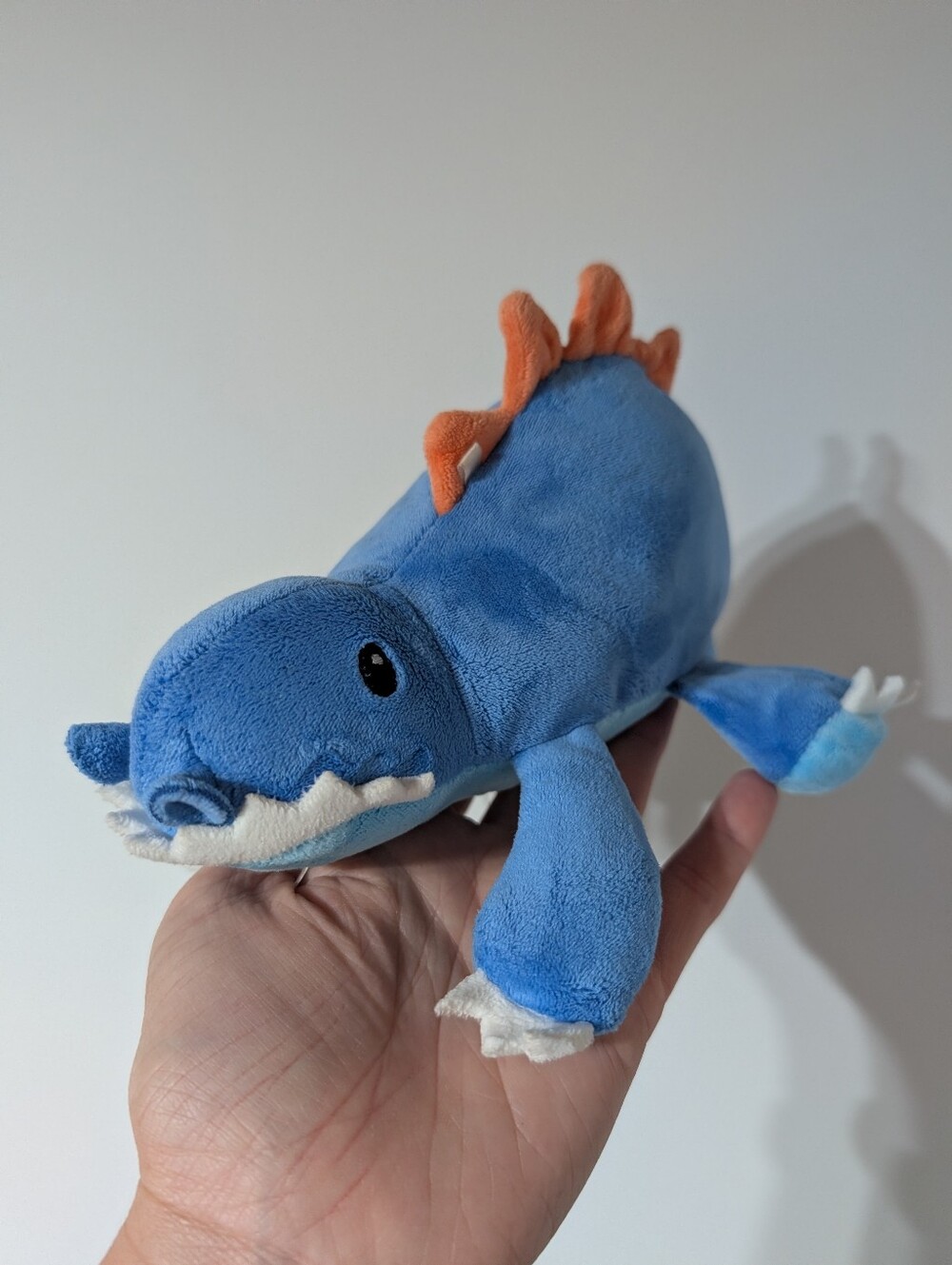 Giggle Scape Target Blue Plush Dinosaur with Orange Spikes